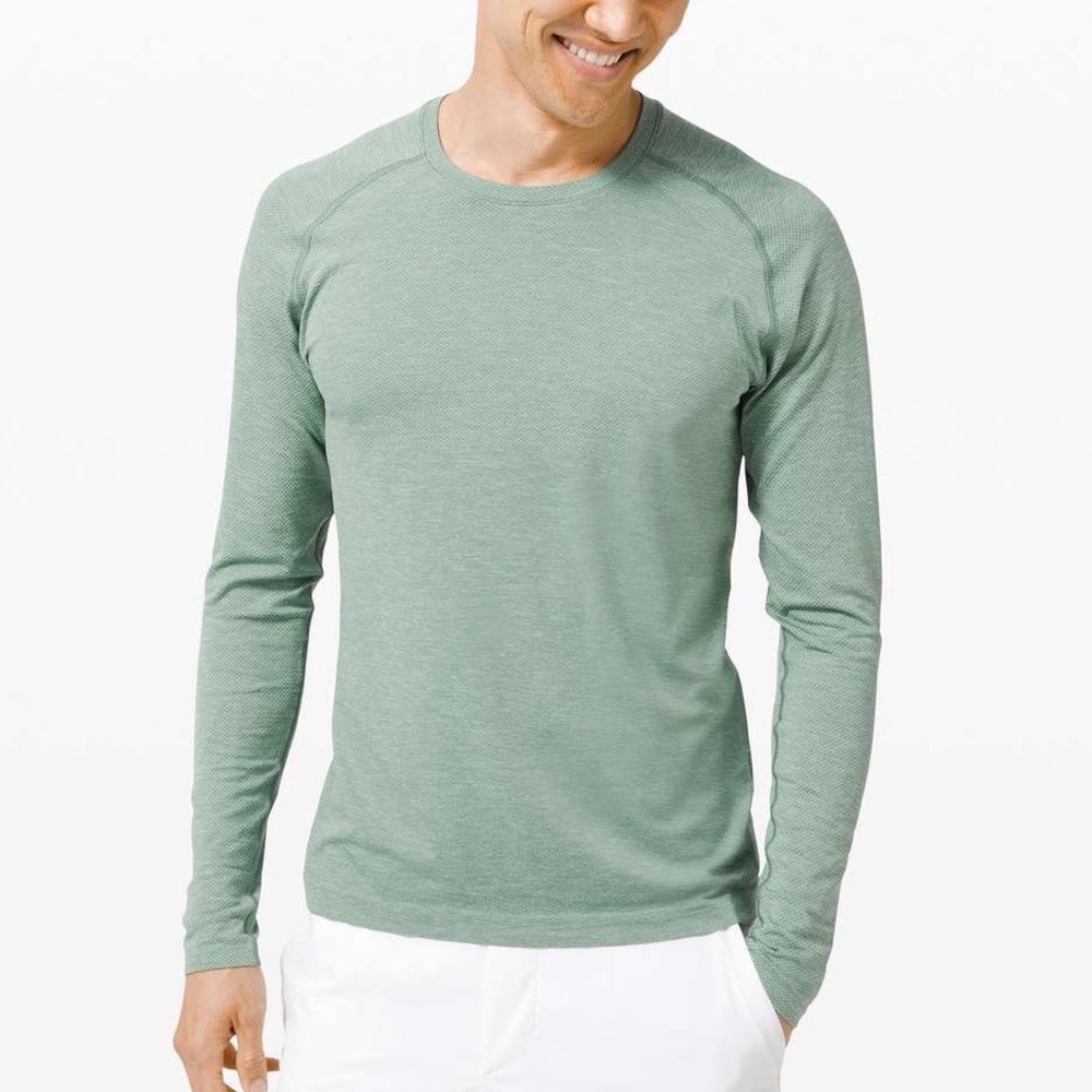 Lululemon Metal Vent Tech Long‎ Sleeve 2.0 Sea Water Tidewater Teal Mens XXL